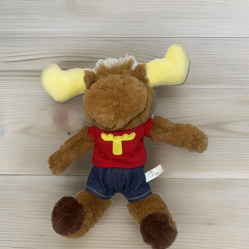 Purr-fection By MJC Tommy Moose VTG 1988 tag plush brown stuffed animal